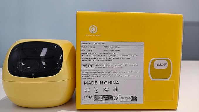 Smart pet Planter Robot Guidance on Plant Care with Emojis, Adorable Plant Companion with Rich Gesture Interaction, Neat Desk Setup Gift (Green)