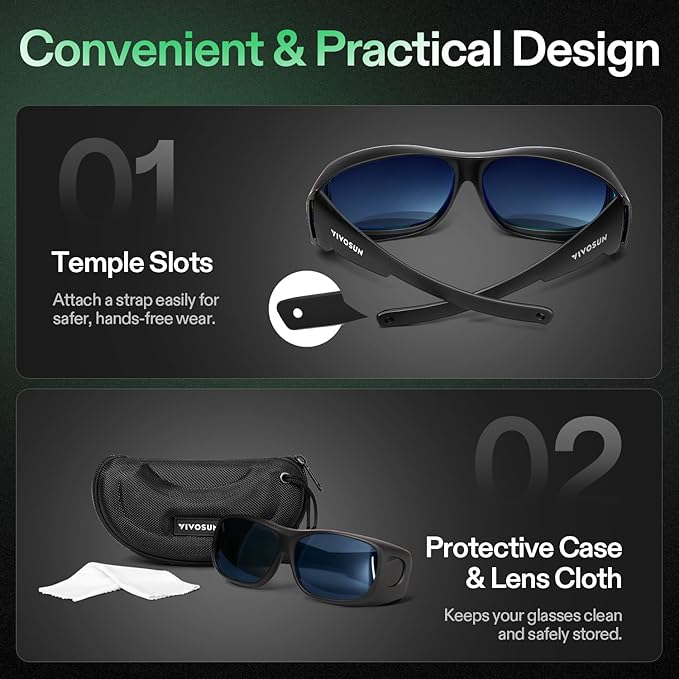 VIVOSUN Grow Room Glasses, Indoor Hydroponics LED Grow Light Glasses, Anti-UV Glasses for Visual Eye Protection, 1pcs