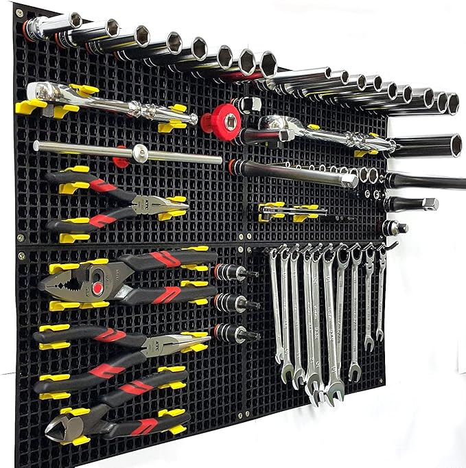 1/2" Socket Holders (50 pcs) - Accessories for Organizer Genie Pegboards to Organize 1/2" Sockets on the Pegboard