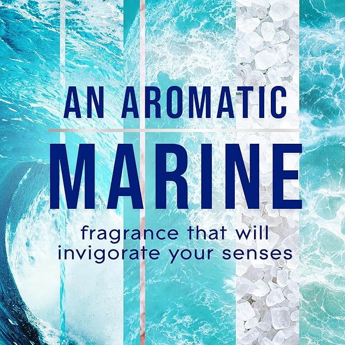 Glade 3-Wick Scented Candle Jar, Sea Mist & Cypress, Air Freshener Infused with Essential Oils, 6.8 Oz, 3 Count