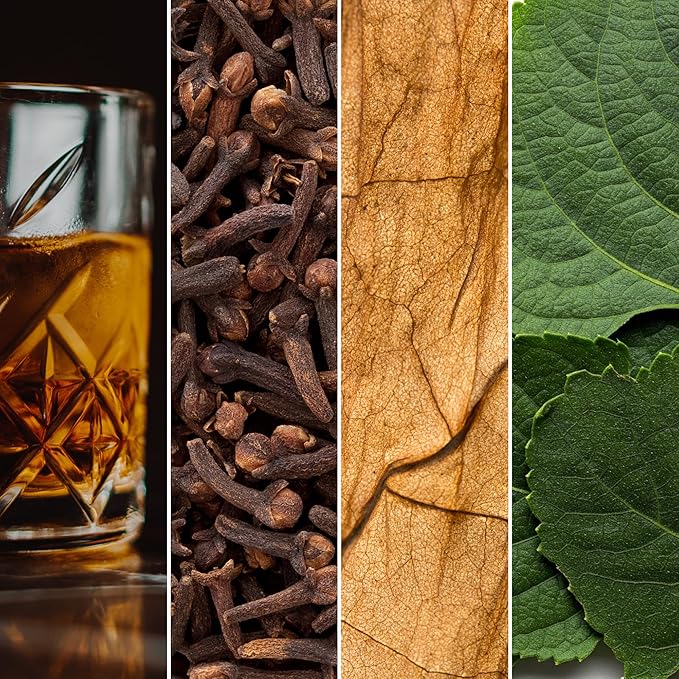 Journeyman Collection Candle, 15oz, Wooden Wick, Whiskey Tabac, Large Painted Jar