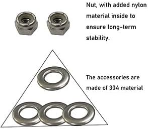 Orange 24" Snow Plow Markers Blade Guides 304 Stainless Steel Joint Never Break, Fit for Blizzard Boss SNO-Way Western Snowplows & Many More Pickup Truck SUV UTV ATV