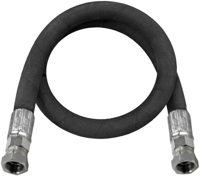 3/4" x 36" Hydraulic Hose Assembly - Female x Female NPTF Pipe Thread Fittings Crimped (2-Wire, 100R2AT)