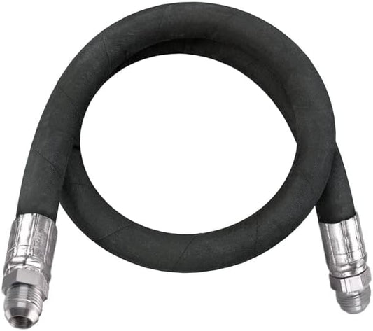 3/4" x 24" Hydraulic Hose Assembly - Male x Male JIC 37 Degree Fittings Crimped (2-Wire, 100R2AT)