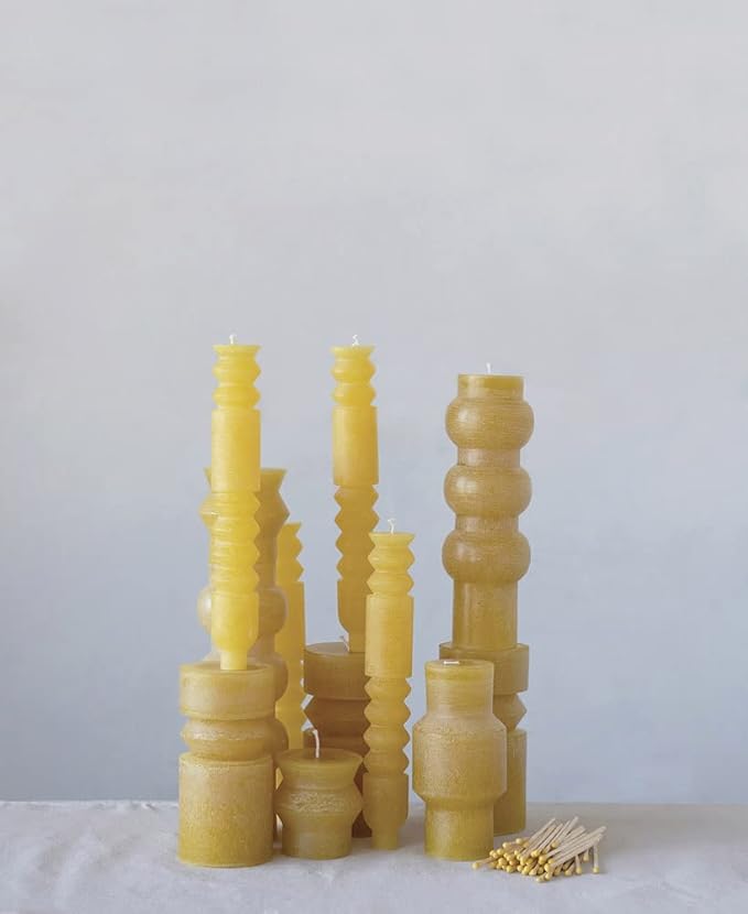 Creative Co-Op Unscented Totem Pillar Candle