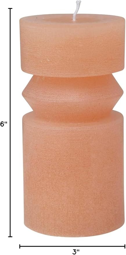 Creative Co-Op Unscented Totem Pillar Candle