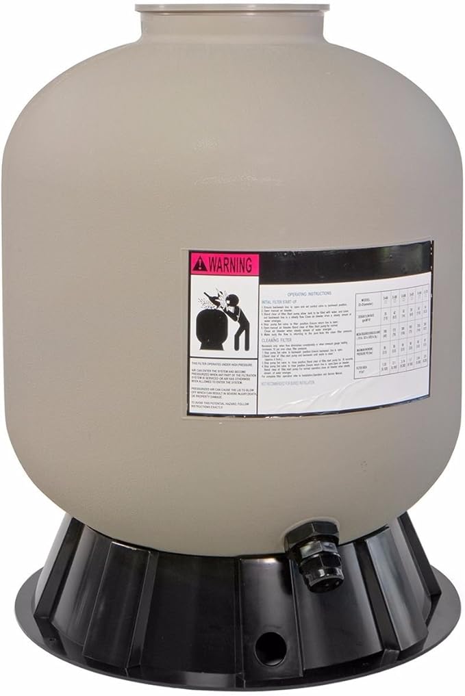 XtremepowerUS 19" Above Inground Swimming Pool Sand Filter System 7-Way Multi-Port Valve Pool Filter up to 24,000 Gallons with Stand