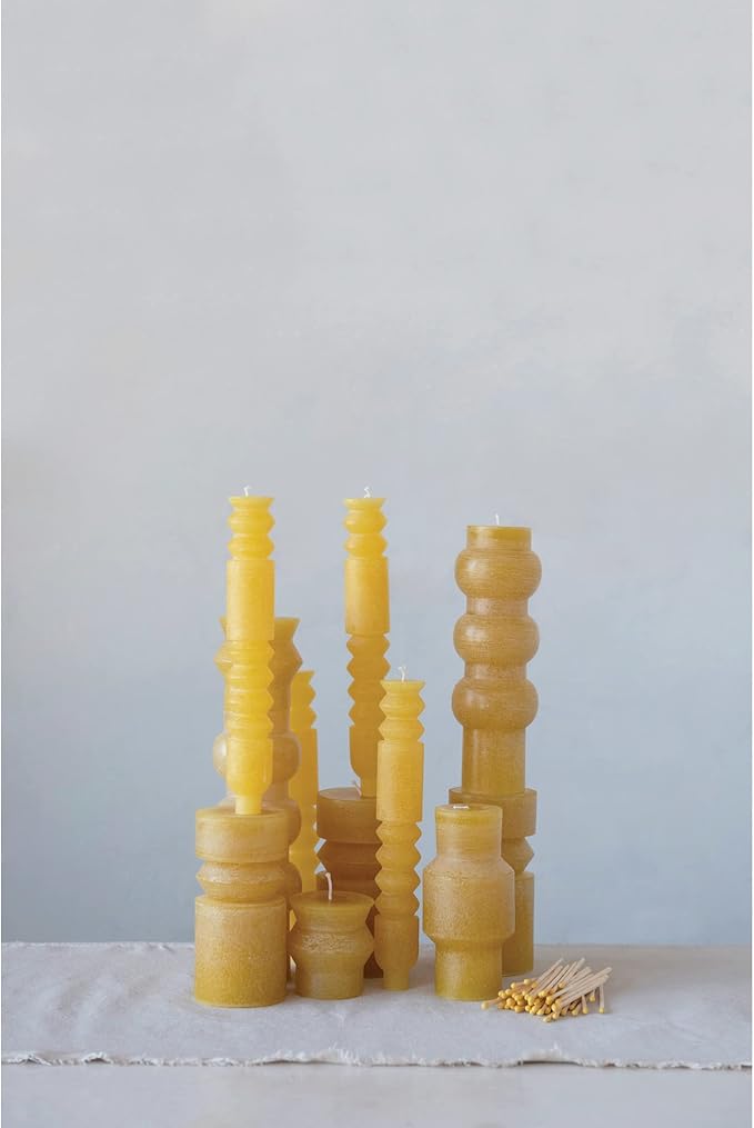 Creative Co-Op Unscented Totem Pillar Candle