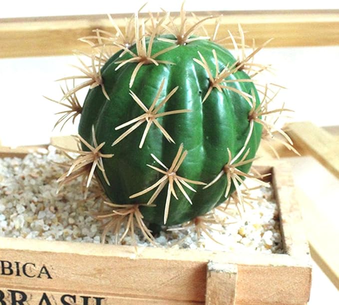 FagusHome Artificial Cactus Decor Faux Cactus Plant Fake Succulents Plants Artificial Cacti 4 Pieces Unpotted Indoor Home Décor Fake Cactus Stems