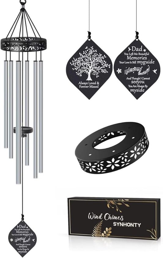 Memorial Gifts for Loss of Dad,32'' Sympathy Wind Chimes Gifts for Loss of Father, Bereavement/Condolence/Remembrance Gift, Windchimes in Memory of Dad