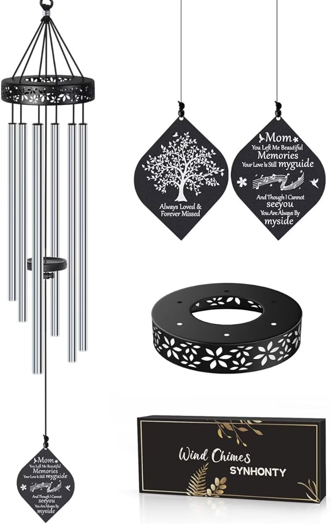 Memorial Gifts for Loss of Mom,32'' Sympathy Wind Chimes Gifts for Loss of Mother, Bereavement/Condolence/Remembrance Gift, Windchimes in Memory of Mom