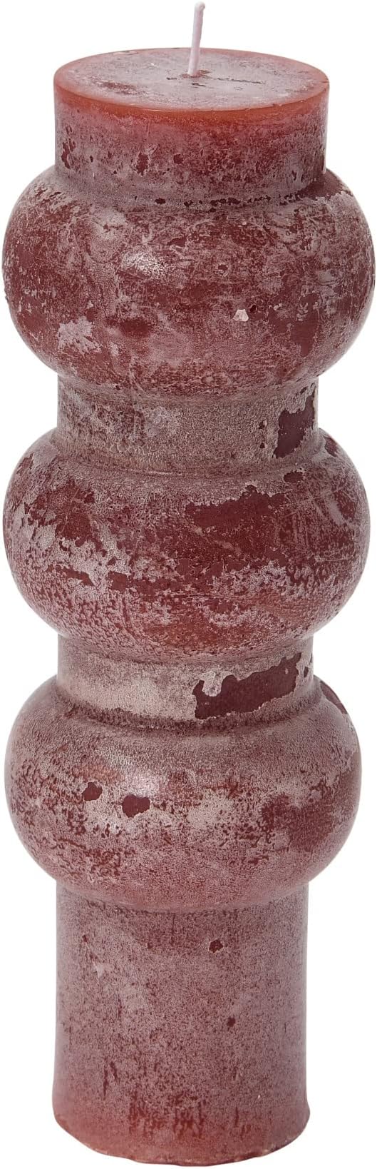 Creative Co-Op Unscented Totem Pillar, Cabernet Candles, 3" L x 3" W x 9" H, Purple