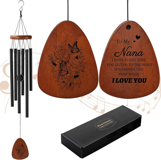 PRSTENLY Nana Gifts, Nanas Wind Chimes Gifts for Nana from Grandkids, Best Nanas Gift Ideas for Birthday Mothers Day Thanksgiving Christmas
