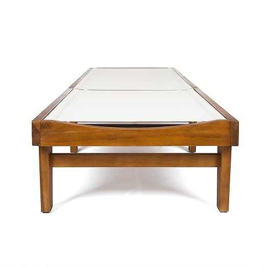 Christopher Knight Home Shiny Outdoor Wood Chaise Lounge (Set of 2), Teak Finish/White Mesh