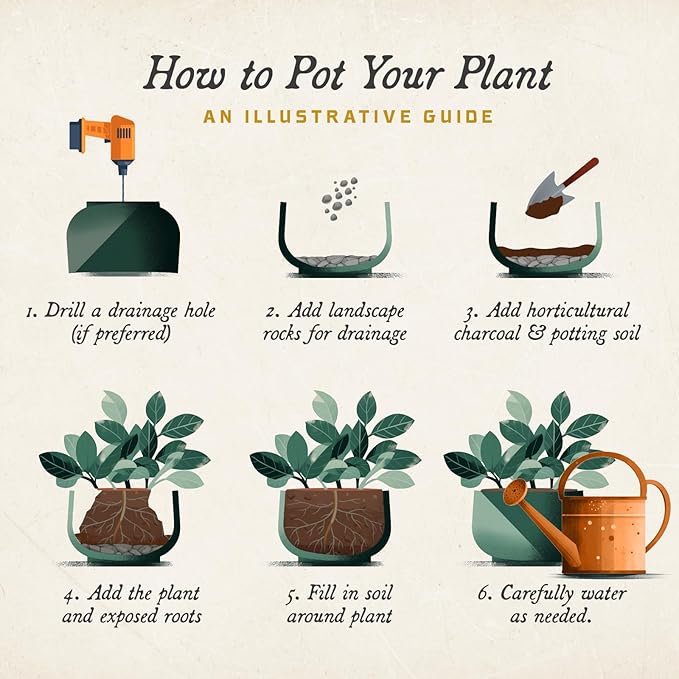 ARBORA 20" Mykonos Square Polyresin Indoor and Outdoor Planter with Stone Blend Concrete Finish - Durable, All Season, Weatherproof, Lightweight, Large Plant Pot for Patio, Garden, Deck, Entryway