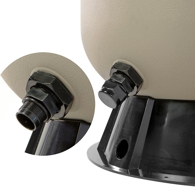 XtremepowerUS 19" Above Inground Swimming Pool Sand Filter System 7-Way Multi-Port Valve Pool Filter up to 24,000 Gallons with Stand