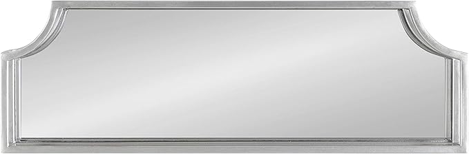 Kate and Laurel Ciel Modern Glam Metal Wall Shelf Set, Set of 2, Silver, Elegant Wall Decor and Storage