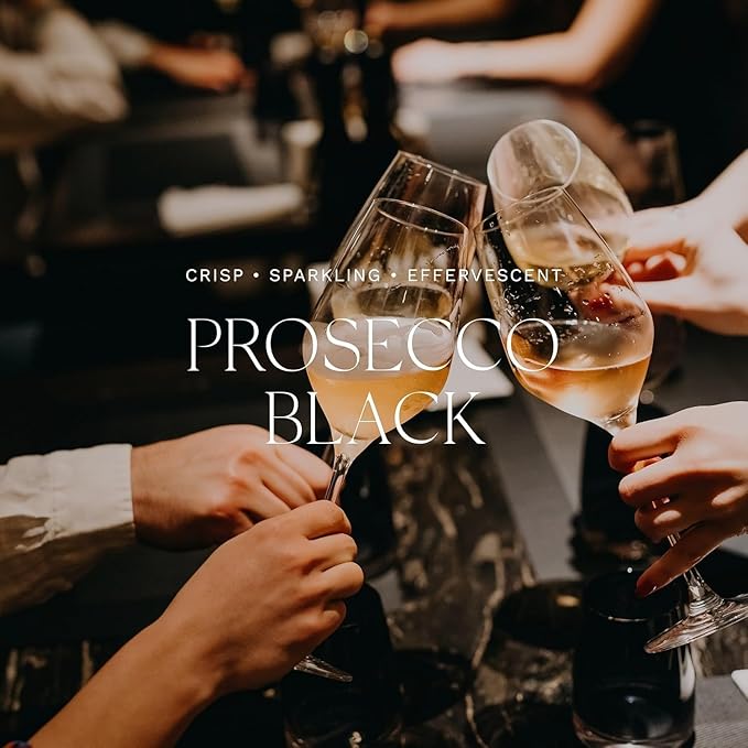 Antica Farmacista 3-Wick Oversized Scented Candle - Luxury Gift for Women & Men - Beautiful Decorative Candle - Prosecco Black