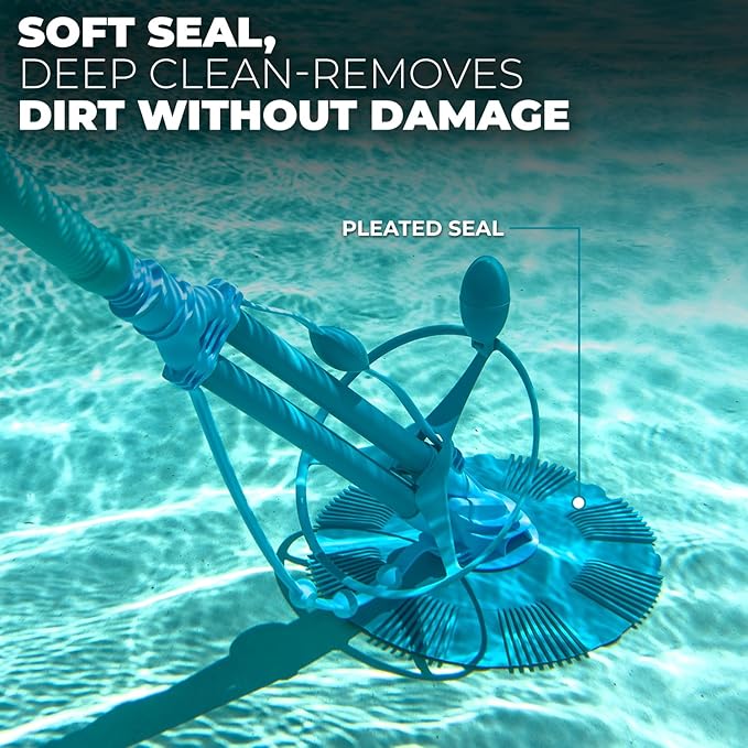 XtremepowerUS Automatic Pool Cleaner Vacuum-Generic Pool Cleaner High Flow with Hose Set Included