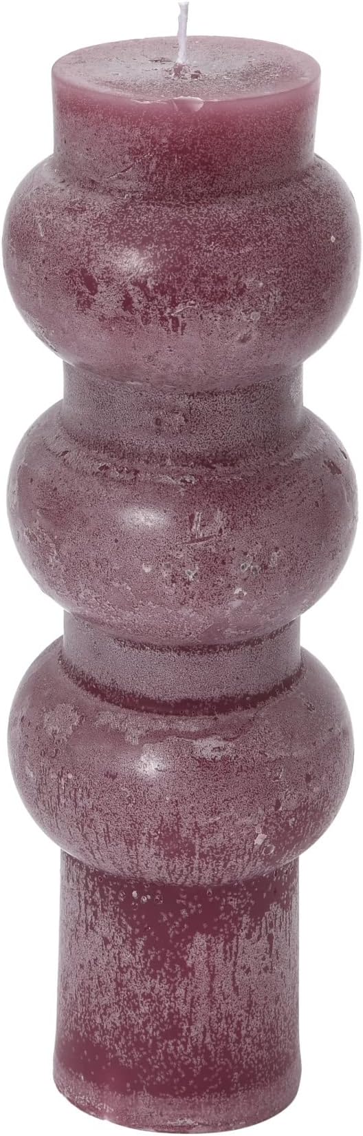 Creative Co-Op Unscented Totem Pillar, Pinot Candles, 3" L x 3" W x 9" H, Purple