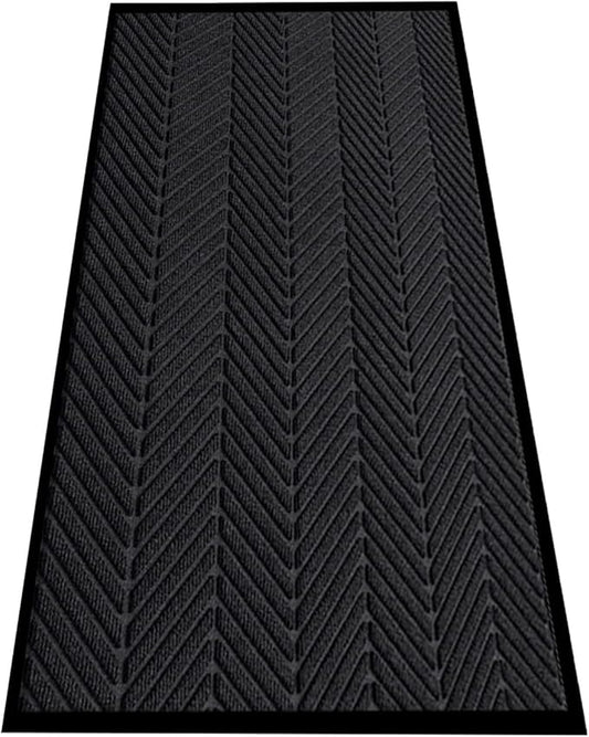 Front Door Mat,3'x5' Commercial Floor Mat Indoor Outdoor Entrance, Heavy Duty Welcome Mat, Rubber Backing Non Slip Doormat for Entryway, Large Entry Rug for Home Office Business Areas