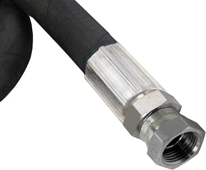 1/4" x 36" Hydraulic Hose Assembly - Female x Female NPTF Pipe Thread Fittings Crimped (2-Wire, 100R2AT)