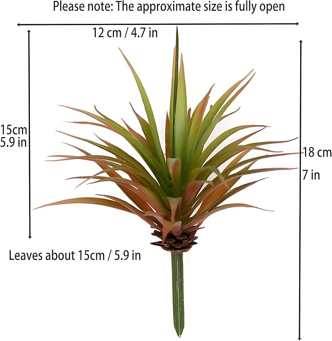 Artificial Succulents Plants- Faux Succulents Unpotted Yucca Real Touch Lifelike Agave Plant Fake Succulent Greenhouse Small Plants for DIY Garden Home Plastic Tequila,Soil Free Plant