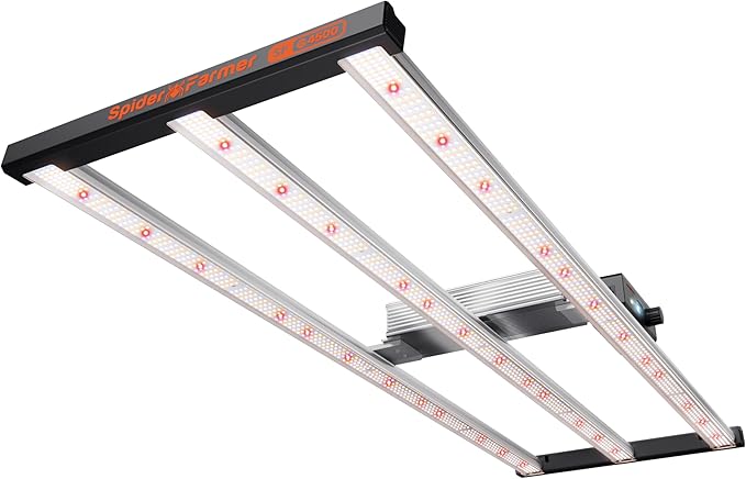 Spider Farmer G4500 Cost-Effective 320W 2x4 Coverage LED Grow Lights, Full Spectrum Dimmable Bar Style Led Growing Lamp for Indoor Plants, 2025 Upgraded App Remote Control