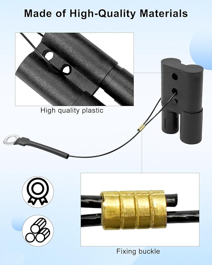 1 Pair Snow Plow Dust Cap Plug Cover Replace MSC05081 MSC03721 Fit for Boss HYD01684 HYD01690 Power Cable, Plow Connector Cover Kit