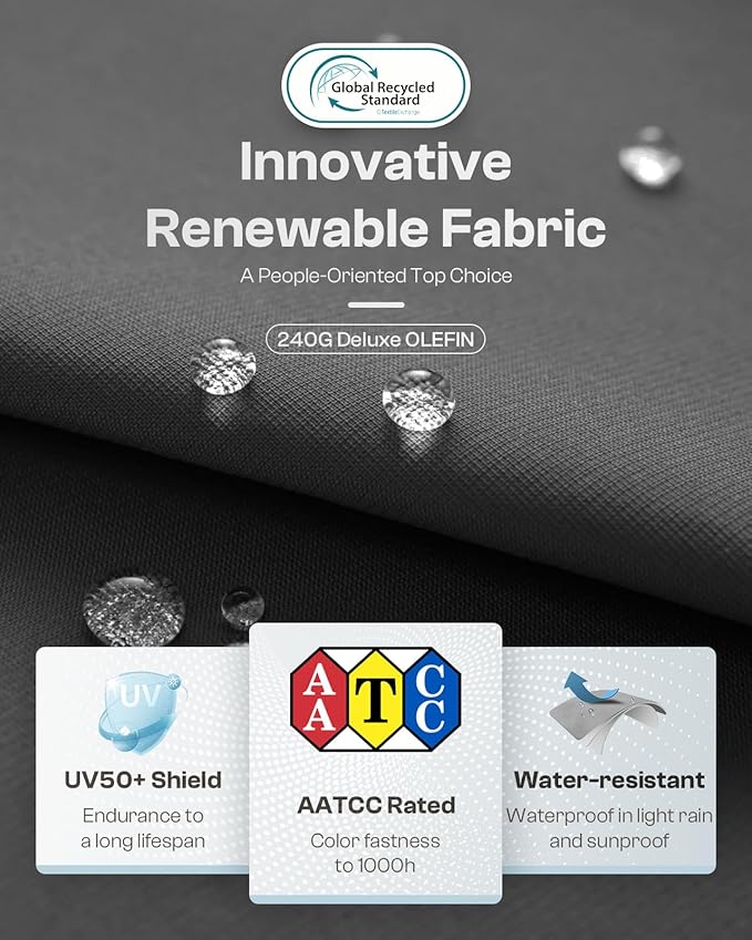 Aluminum Outdoor Patio Furniture, 1 Piece Loveseat, All-Weather Metal Modern Outside Sofa for Deck, Porch (LightGray)