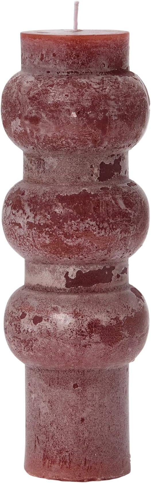 Creative Co-Op Unscented Totem Pillar, Cabernet Candles, 3" L x 3" W x 9" H, Purple