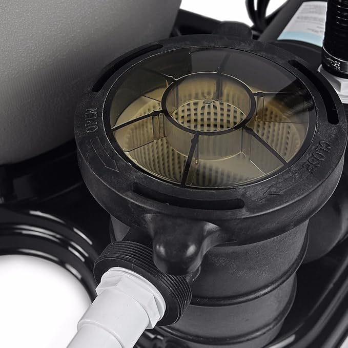 XtremepowerUS 19" inch Sand Filter with Above Ground Pool Pump 1.5HP / 4500GPH Media System, 5-Way Valve