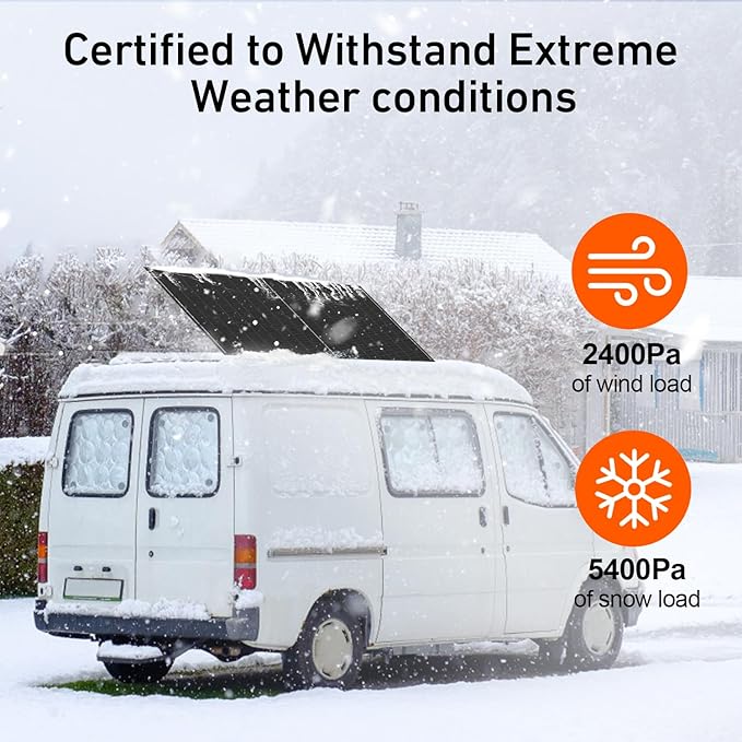 DOKIO 400W Monocrystalline Solar Panel 12/24V, 3 m MC4 Cable for Yard/Garden - Shed/Patio/Greenhouse Power, Off-Grid Battery Charging, 12V Parallel Wiring Recommended, Easy to Route