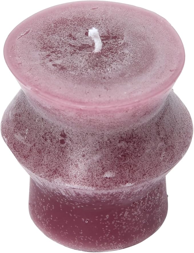 Creative Co-Op Unscented Totem Pillar, Pinot Candles, 3" L x 3" W x 3" H, Purple