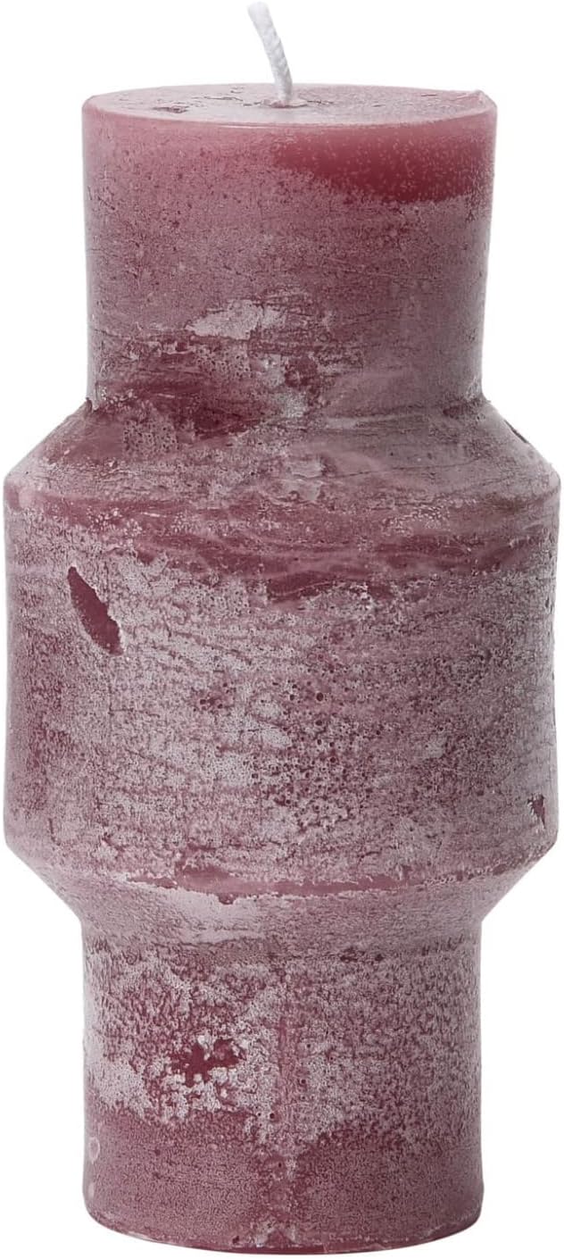 Creative Co-Op Unscented Totem Pillar, Pinot Candles, 3" L x 3" W x 6" H, Purple