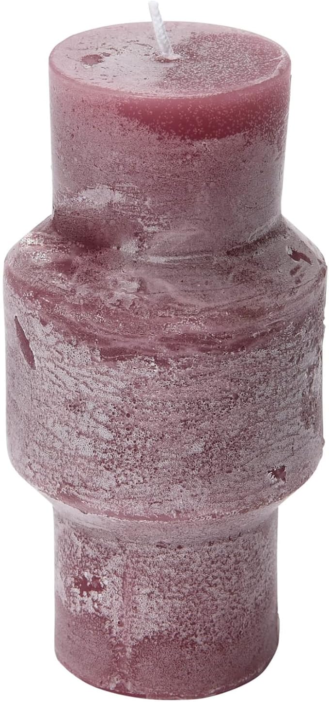 Creative Co-Op Unscented Totem Pillar, Pinot Candles, 3" L x 3" W x 6" H, Purple