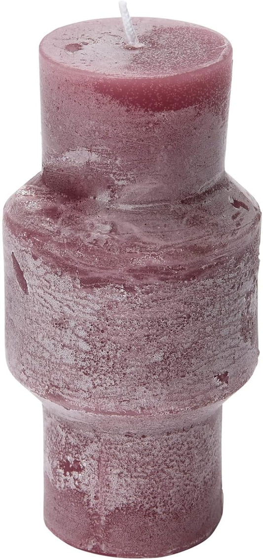 Creative Co-Op Unscented Totem Pillar, Pinot Candles, 3" L x 3" W x 6" H, Purple