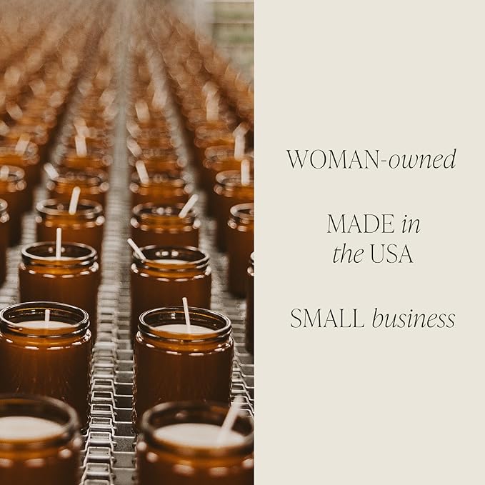 Sweet Water Decor Weekend Soy Candle - Citrus, Grapefruit, Sage, Amber, and Oakmoss Scented Spring Candles for Home - 9oz Amber Jar + Black Lid, 40+ Hour Burn Time, Made in The USA