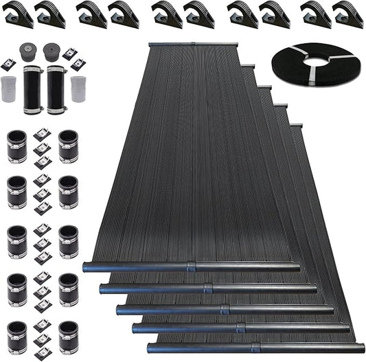 Highest Performing Design - DIY Solar Pool Heater Kit - 15-20 Year Life Expectancy (5-4x10 / 2" I.D. Header)