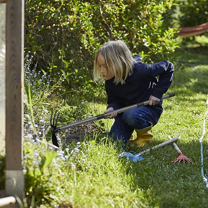 Hoe Garden Tool, 45 Inch Garden Hoe Long Handle for Weeding, Hoe Cultivator 2 in 1 Hand Garden Tools for Gardening Tools Planting