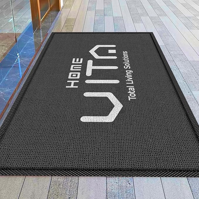 Custom Rug Doormat Personalized Rug Commercial Carpet Any Size Color Logo Shape Pattern Entryway Welcome Non-Slip Area Rug Indoor and Outdoor Washable Entrance Mat Durable Wear Resistance