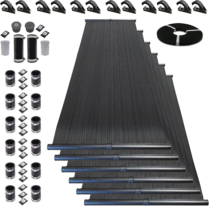Highest Performing Design - DIY Solar Pool Heater Kit - 15-20 Year Life Expectancy (6-4x8 / 2" I.D. Header)