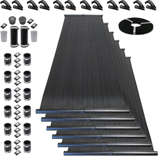 Highest Performing Design - DIY Solar Pool Heater Kit - 15-20 Year Life Expectancy (6-4x10 / 2" I.D. Header)