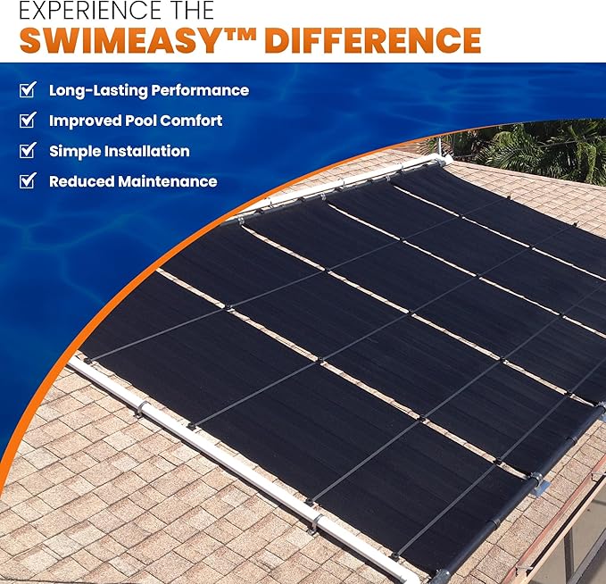 Highest Performing Design - Universal Solar Pool Heater Panel Replacement - 15-20 Year Life Expectancy (4' X 12' / 1.5" I.D. Header)
