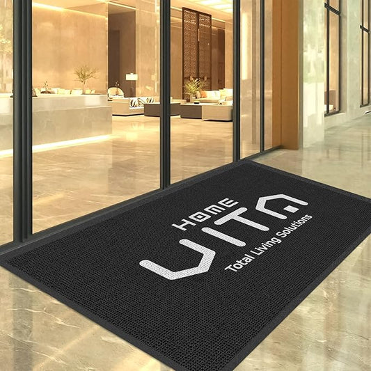 Floor Mat Personalized Rug Commercial Carpet Any Size Color Logo Shape Pattern Entryway Welcome Non-Slip Area Rug Indoor and Outdoor Washable Entrance Mat Durable Wear Resistance