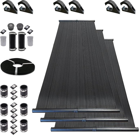 Highest Performing Design - DIY Solar Pool Heater Kit - 15-20 Year Life Expectancy (3-4x8 / 2" I.D. Header)