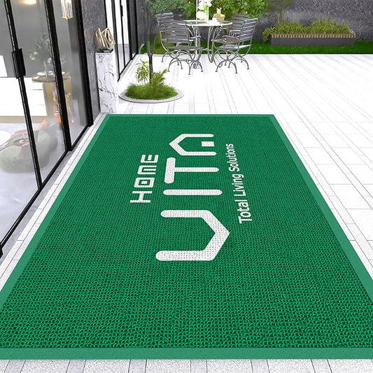 Custom Personalized Commercial Floor Mat with Any Logo Size Color Entryway Welcome Doormat Entrance Carpet for Business Home Indoor/Outdoor Non-Slip Durable Wear Resistance