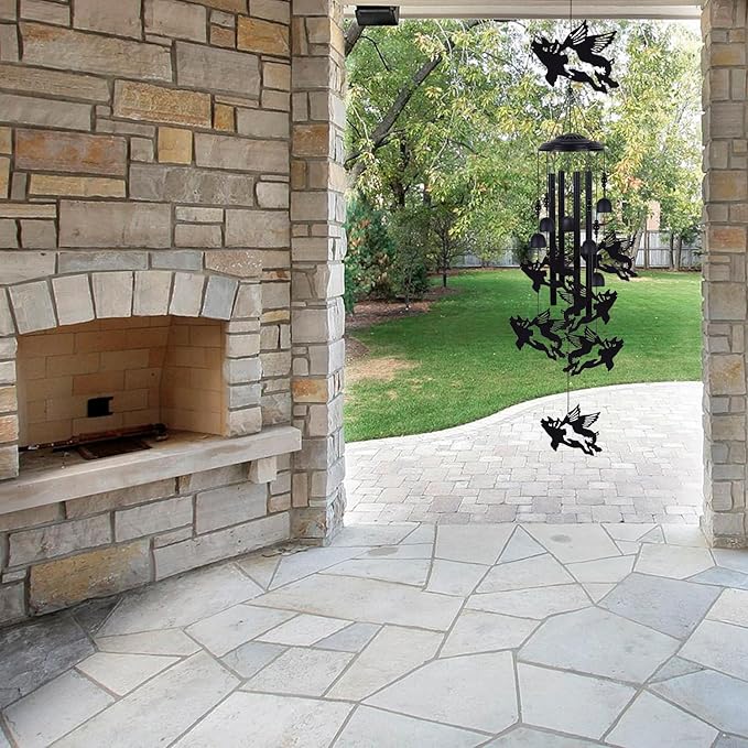 Flying Pig Wind Chimes for Home, Patio, Backyard, Indoor Pig Decor, Blessing Windchime, Garden Wind Catcher, Memorial Gifts, Outside Wind Bell Decoration, Festival Gifts for Mom/Grandma/Neighbor/Woman