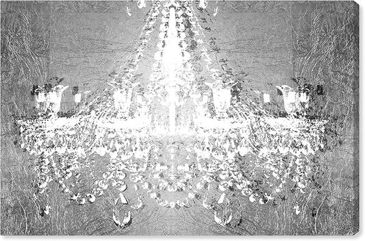 Dramatic Entrance Chrome by Oliver Gal | Contemporary Premium Canvas Art Print. The Classic Wall Art Decor Collection. 15x10 inch, Silver