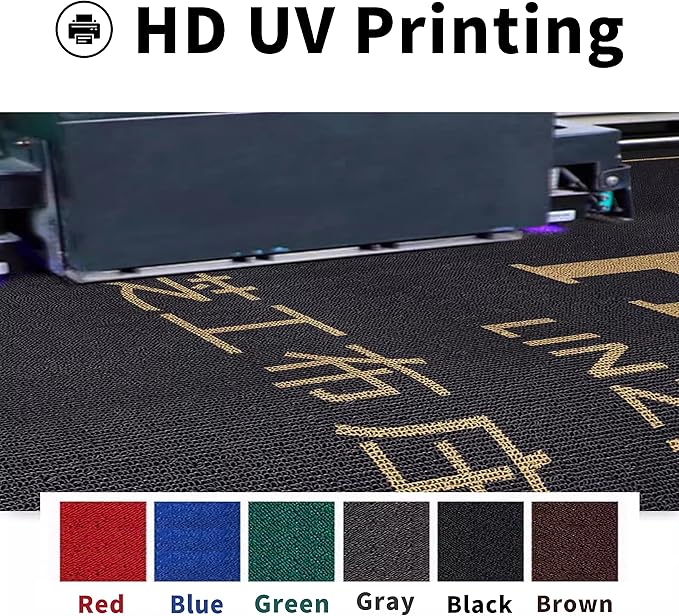 YDB Custom Doormat Commercial Floor Mat Personalized Area Rug Any Size Color Logo Shape Pattern Indoor and Outdoor Washable Entrance Mat Entryway Welcome Non-Slip Mat Durable Wear Resistance Rug